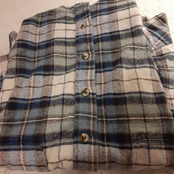 Northeast Outfitters (XL) Men's Blue Plaid Long Sleeve Flannel Shirt w/2 pockets - Picture 4 of 4